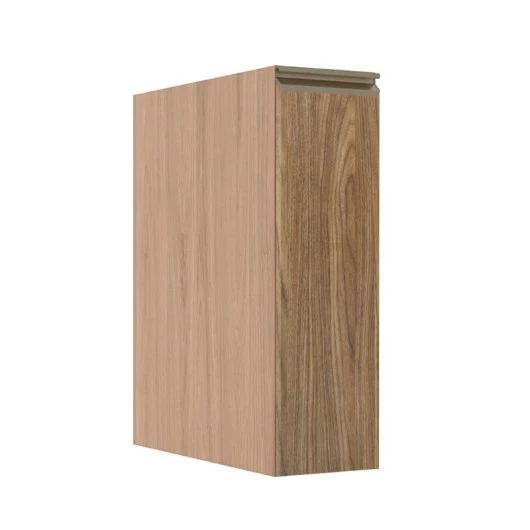 Módulo Balcão 20cm 1 Porta 100% MDF Cozinha Modulada Gold Robel Hanover/Amendoeira BP