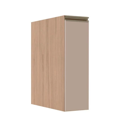 Módulo Balcão 20cm 1 Porta 100% MDF Cozinha Modulada Gold Robel Hanover/Fendi Matte
