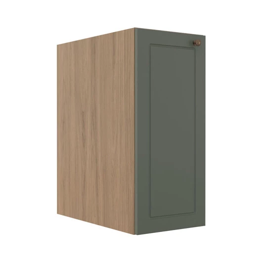 Módulo Balcao 30cm 1 Porta 100% MDF Cozinha Modulada Provence Robel Hanover/Salvia Matte