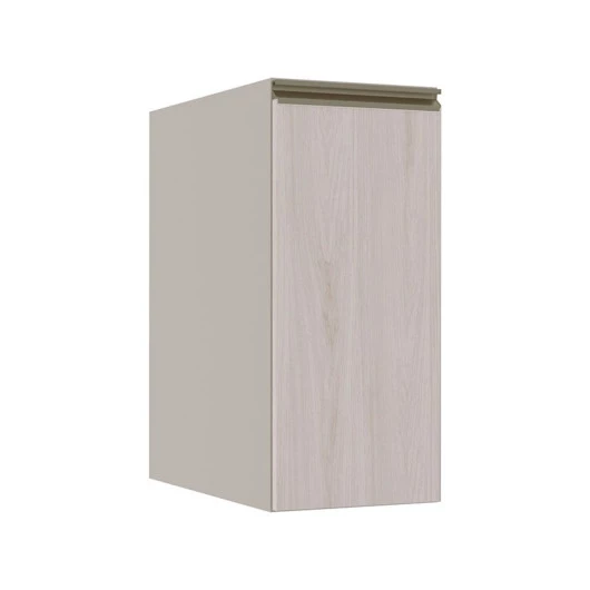Módulo Balcão 30cm 1 Porta 100% MDF Cozinha Modulada Gold Robel Fendi/Aspen