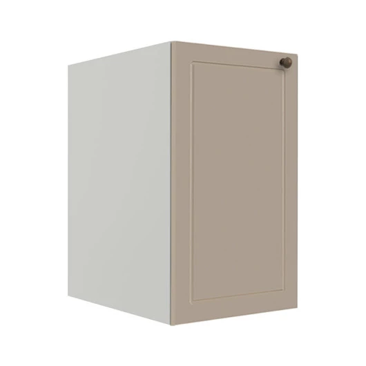 Módulo Balcao 40cm 1 Porta 100% MDF Cozinha Modulada Provence Robel Branco/Fendi Matte