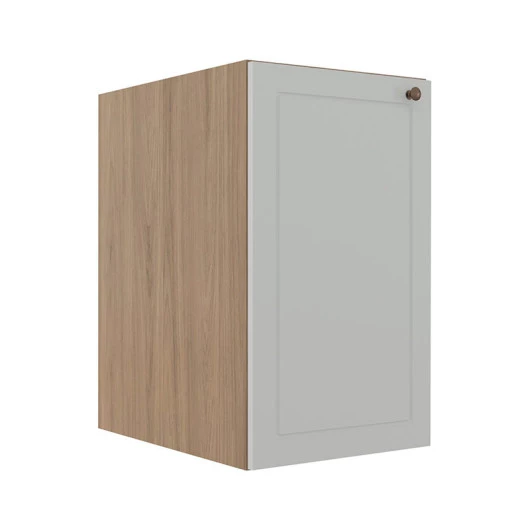 Módulo Balcao 40cm 1 Porta 100% MDF Cozinha Modulada Provence Robel Hanover/Branco Matte