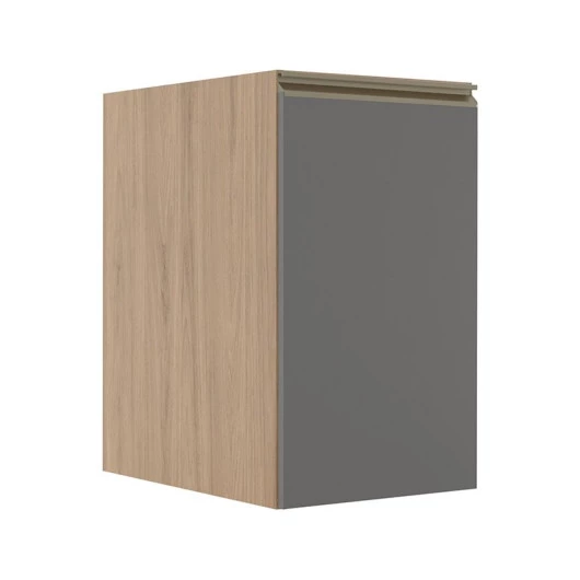 Módulo Balcão 40cm 1 Porta 100% MDF Cozinha Modulada Gold Robel Hanover/Cinza