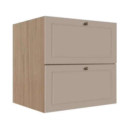 Módulo Balcao 70cm 1 Gaveta 1 Porta Basculante 100% MDF Cozinha Provence Robel Hanover/Fendi Matte