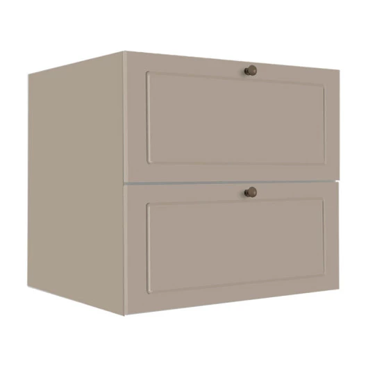 Módulo Balcao 80cm 1 Gaveta 1 Porta Basculante 100% MDF Cozinha Provence Robel Fendi/Fendi Matte