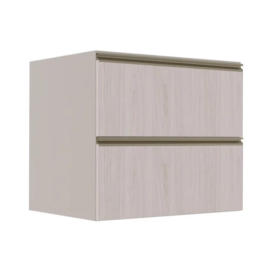 Módulo Balcão 80cm 1 Gaveta 1 Porta Basculante 100% MDF Cozinha Modulada Gold Robel Fendi/Aspen