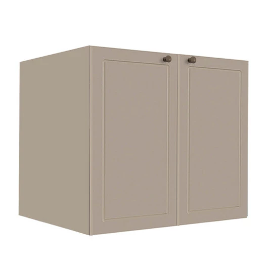 Módulo Balcao 80cm 2 Portas 100% MDF Cozinha Modulada Provence Robel Fendi/Fendi Matte
