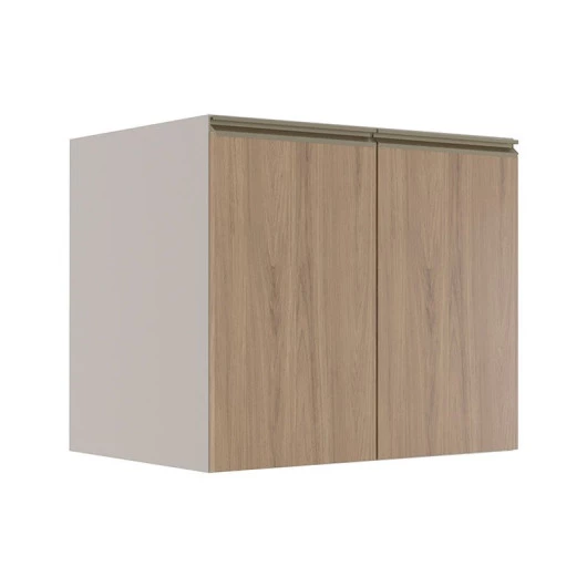 Módulo Balcão 80cm 2 Portas 100% MDF Cozinha Modulada Gold Robel Fendi/Hanover