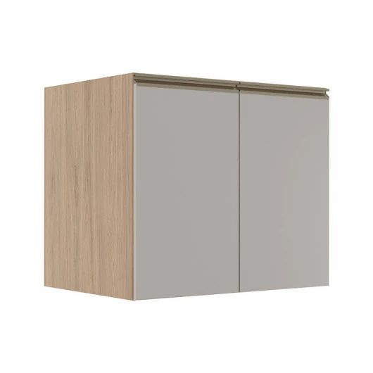 Módulo Balcão 80cm 2 Portas 100% MDF Cozinha Modulada Gold Robel Hanover/Fendi
