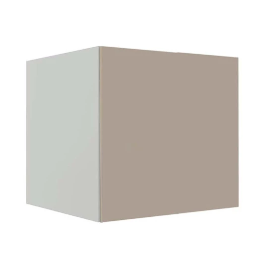 Módulo Balcão 80cm Para Embutir Forno 100% MDF Cozinha Modulada Robel Branco/Fendi Matte