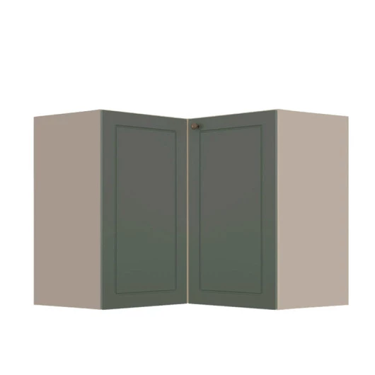 Módulo Balcao de Canto L 94x96cm 100% MDF Cozinha Provence Robel Fendi/Salvia Matte