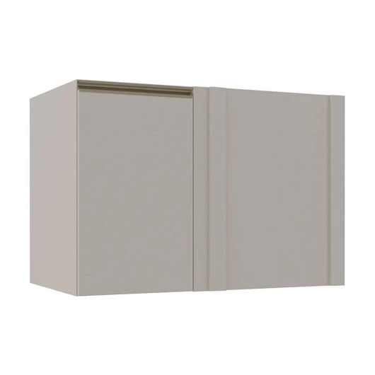 Módulo Balcao De Canto Reto 100cm Esquerdo 100% MDF  Cozinha Modulada Gold Robel Fendi/Fendi