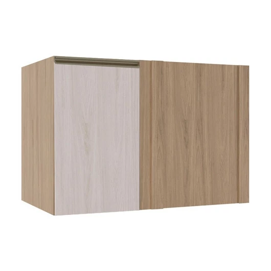 Módulo Balcao De Canto Reto 100cm Esquerdo 100% MDF Cozinha Modulada Gold Robel Hanover/Aspen
