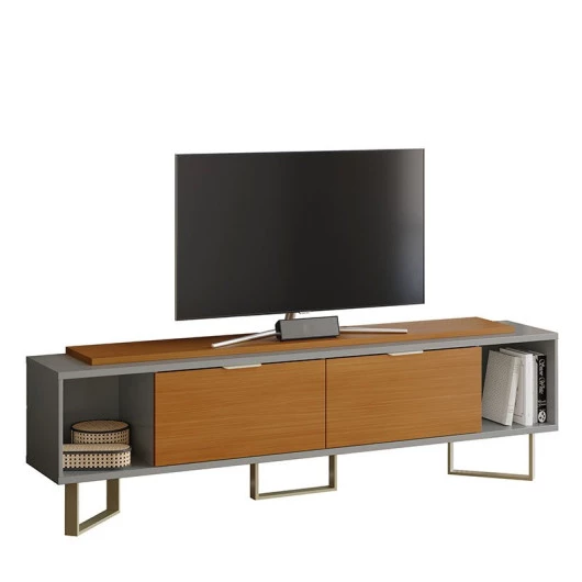 Rack Para TV 75 Polegadas Sagary 2.1 EAX Móveis Cinza/Tauari
