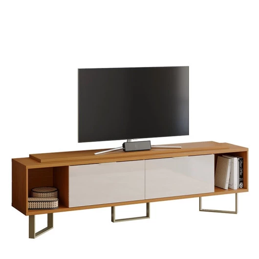 Rack Para TV 75 Polegadas Sagary 2.1 EAX Móveis Tauari/Off White