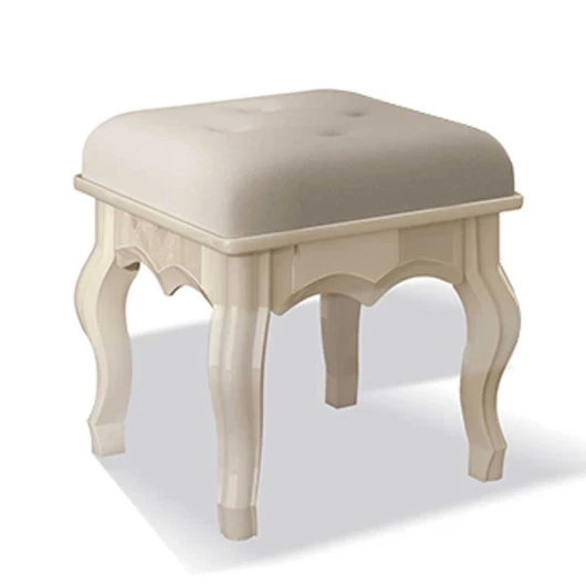 Banqueta Para Penteadeira Luis XV EDN Off White