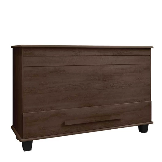 Baú Organizador Quarto com Gaveta 137cm Itália RV Móveis Noce