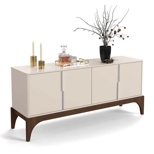 Buffet Para Sala de Jantar Amalfi Lukaliam Off White/Noce