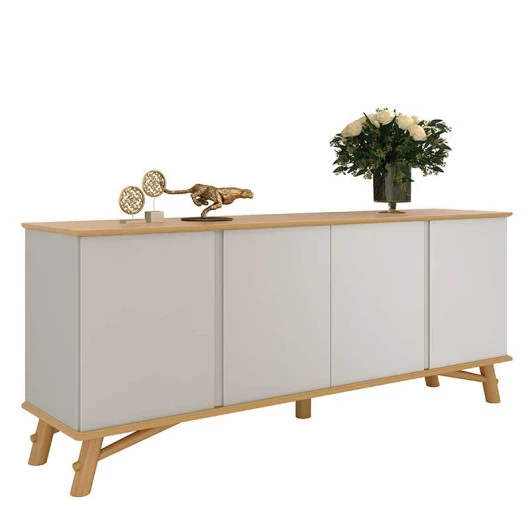 Buffet Sala Jantar 190cm 4 Portas Norman EDN Fendi/Freijo