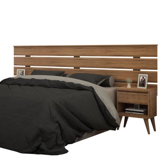 Cabeceira Para Cama Box Casal Qeen ou King Roma Gelius Madeirado