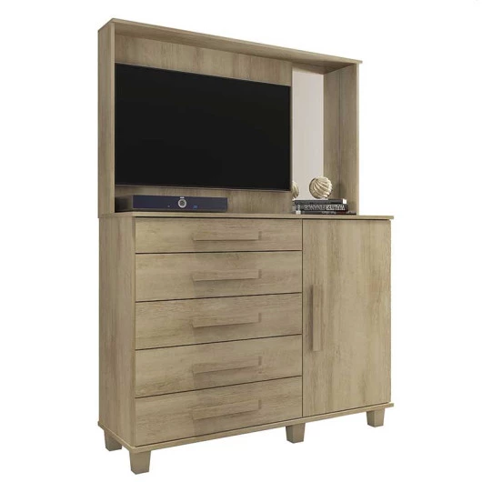 Cômoda com Painel Para TV Munique RV Móveis Niagara