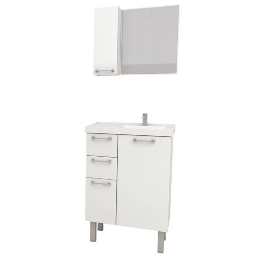 Conjunto Para Banheiro Aço Cereja 60 Cozimax Branco
