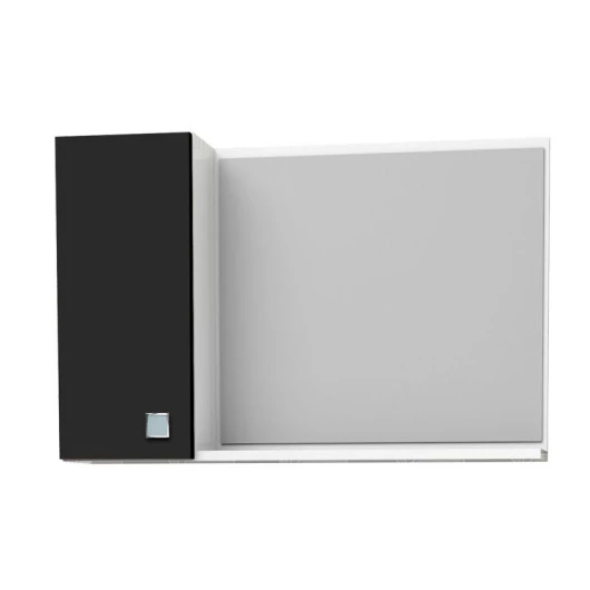 Espelho Para Banheiro Madeira Moara 60 Cozimax Branco/Preto