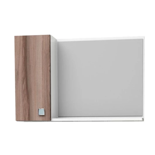 Espelho Para Banheiro Madeira Moara 60 Cozimax Branco/Tamarindo