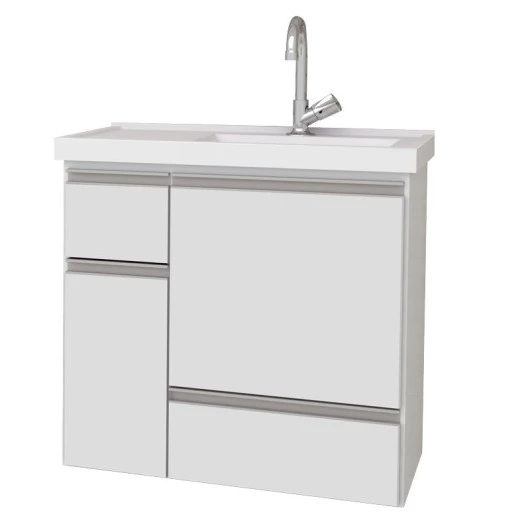 Gabinete Para Banheiro Ibaté 60 Suspenso Cozimax Branco