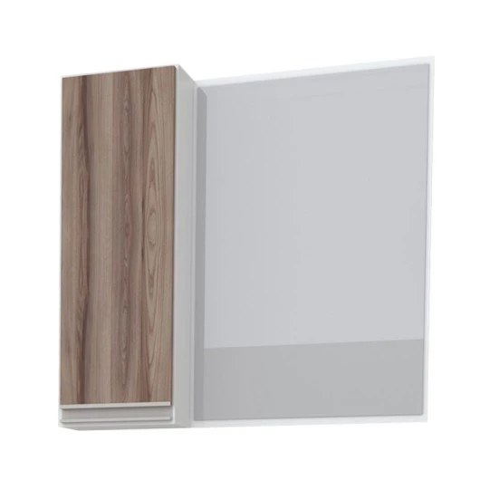 Espelho Para Banheiro Madeira Ibaté 60 Cozimax Branco/Tamarindo