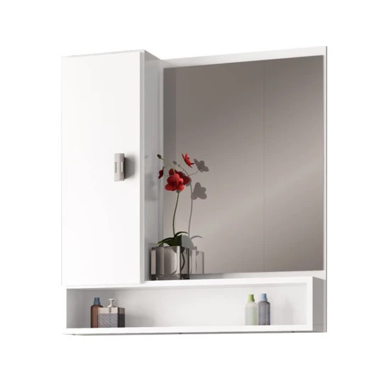 Espelho Para Banheiro Madeira Orquídea 60 Cozimax Branco
