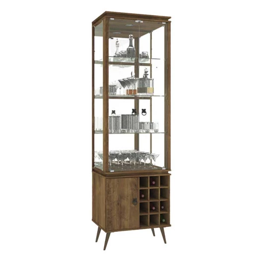 Cristaleira de Vidro Antiga Canela Vitra Mirarack