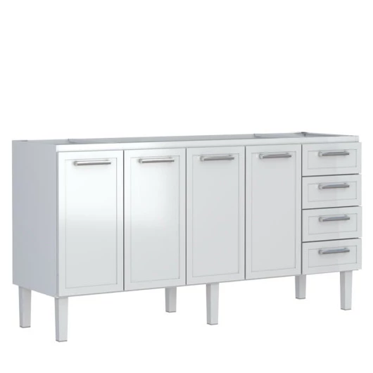 Gabinete de Pia 180 Apolo Flat 4G Cozimax Branco