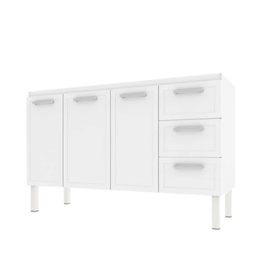 Gabinete de Pia 160 Apolo Flat 3G Cozimax Branco