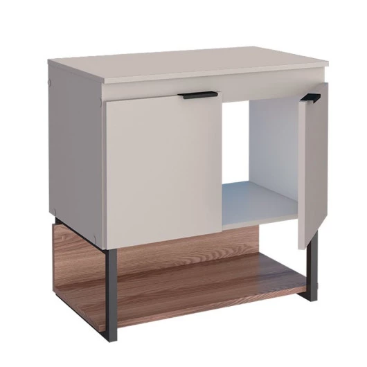 Gabinete Para Banheiro Madeira Sálvia 60 Sem Cuba Cozimax Nude/Tamarindo