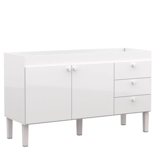 Gabinete de Pia 150 Madeira Sabiá Cozimax Branco 