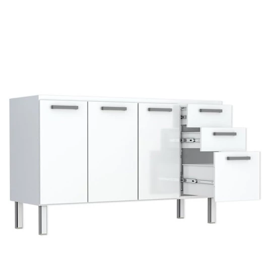 Gabinete de Pia 140 Eros Flat 3G Cozimax Branco