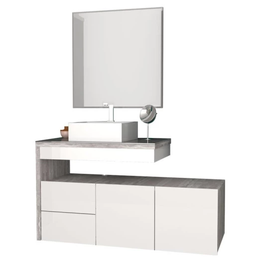 Conjunto Para Banheiro 4 Peças Aimoré Cozimax Branco/Calcare
