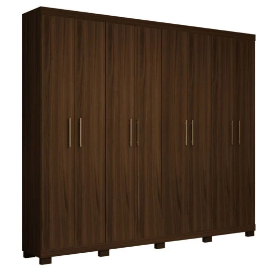 Guarda Roupa Casal 8 Portas Sevilha Gelius Nogueira