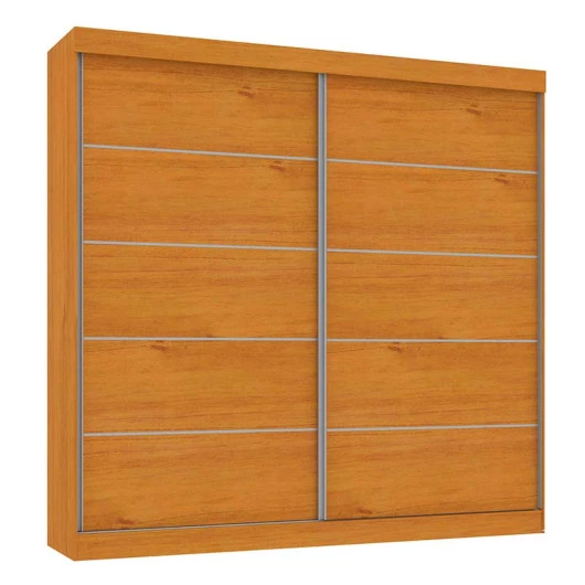 Guarda Roupa 2 Portas de Correr Camboriu Mirarack Cedro