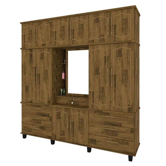 Guarda Roupa 12 Portas Diamante Capelinha Fabrimoveis Madeirado