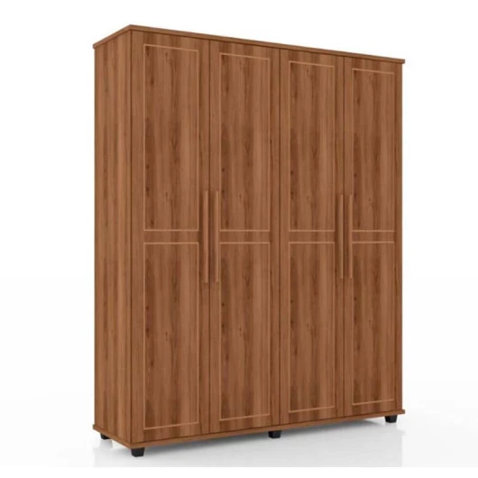 Guarda Roupa 4 Portas 1.8 Versátil Fabrimoveis Freijo