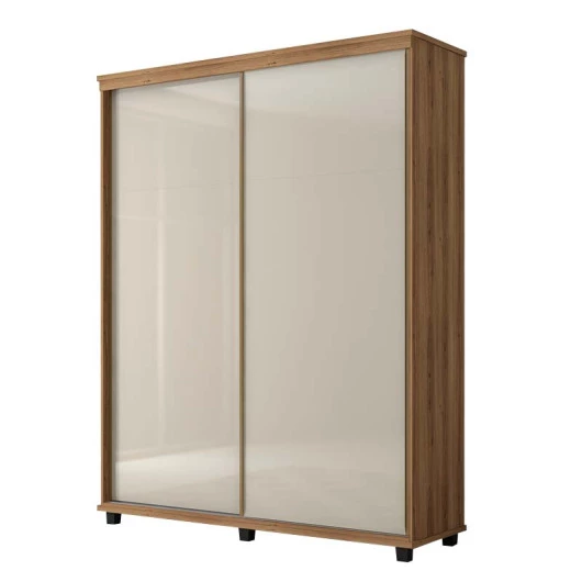 Guarda Roupa 2 Portas Correr 1.8 Versátil Fabrimoveis Freijo/Off White