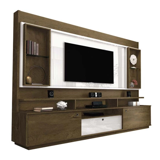 Estante Home Para TV até 58 Coliseu EDN Nogal/Off White
