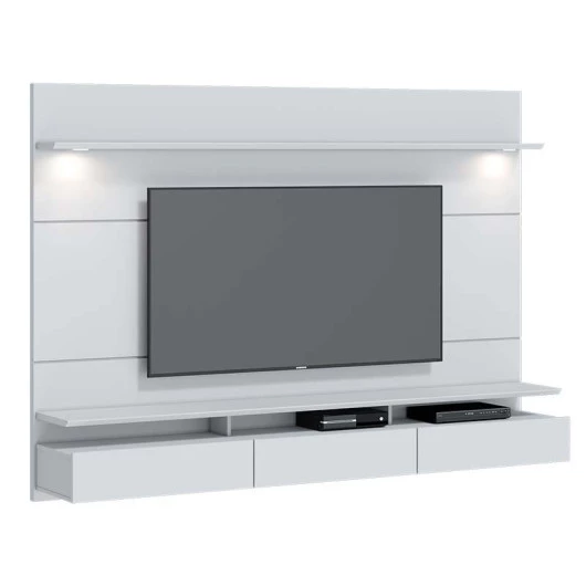 Home Suspenso Sala Para TV 75 Polegadas 218x164 Decore 2.2 Imcal Branco