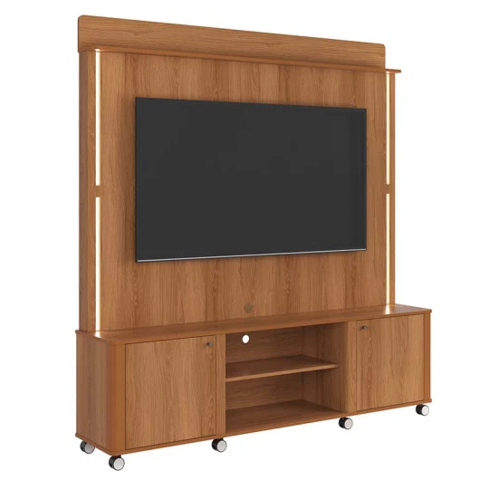 Estante Home Rack Painel Para TV 75 Pol 183cm Florença Lukaliam Jequitiba