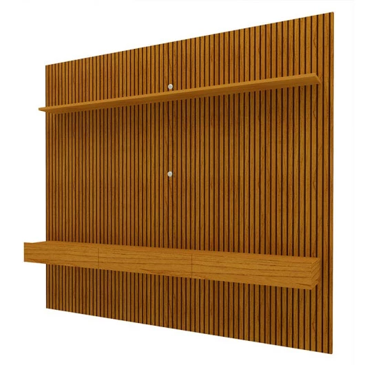 Home Painel Ripado 3D Para TV 75 Polegadas 224 x 220 Requinte Clean Gelius Naturale