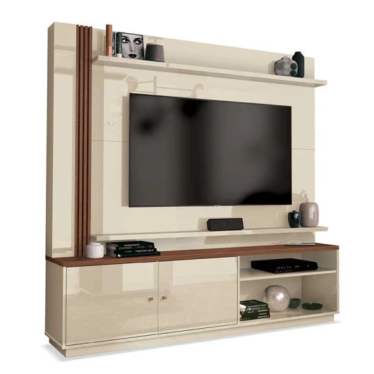 Estante Home Para TV 65 Polegadas Royal 1.8 EDN Off White/Naturale