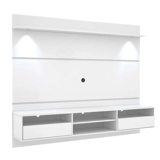 Painel Home Suspenso Para TV 60 Angra Mirarack Branco