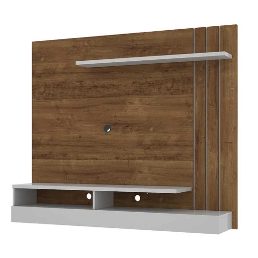 Painel Home Para TV 50 Madrid Mirarack Canela/Off White